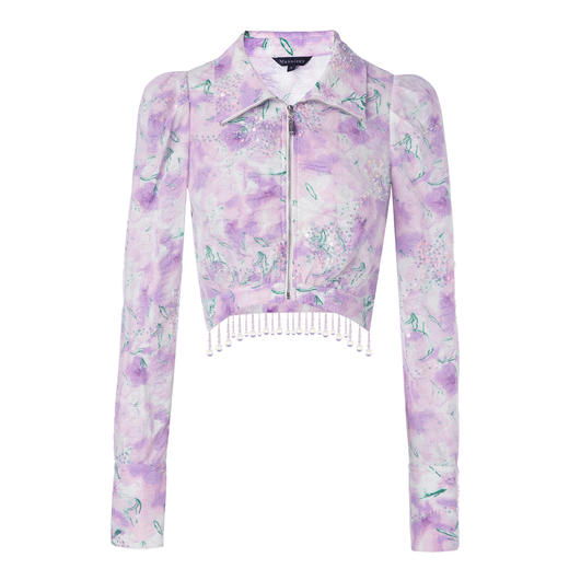 优雅复古感短款夹克翻领短外套女春款MC88TP039F70 商品图3