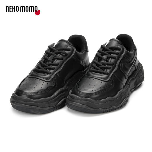 nekomomo2023年春季新款商场同款超轻平底头层牛皮板鞋女小白鞋女M21CM35931 商品图1