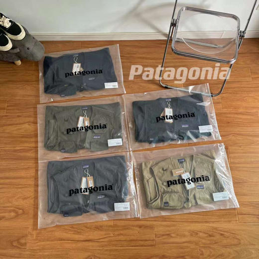 PATAGONIA巴塔哥尼亚M's P-6 logo Fishing  Multifunctional Tactical Vest 23ss 户外休闲多口袋工装功能战术背心拉链马甲 39008 商品图1