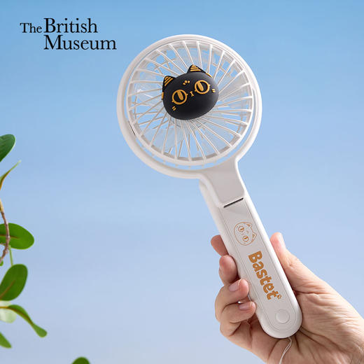 大英博物馆 盖亚·安德森猫和她的朋友们系列 萌猫 便携香薰小风扇 手持小风扇 出行 通勤 商品图0