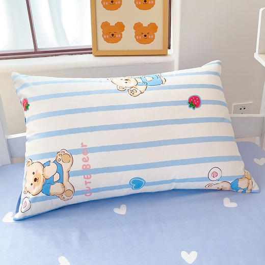 自然醒学生宿舍床上三件套寝室上下铺被罩全棉13070被套床单0.9m床单人套件NH152 商品图3