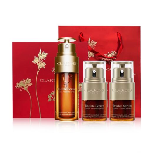 Clarins/娇韵诗双萃精华50ML 送 双萃精华20ML*2支/（双萃眼霜正装20ml+双萃精华20ml）【香港直邮】 商品图1