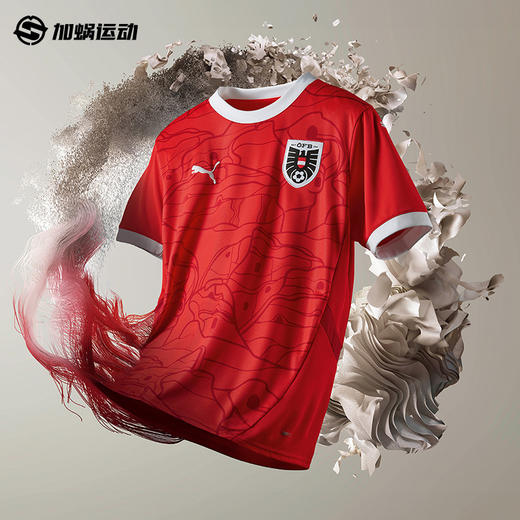 【连球员印号】SFS正品 PUMA彪马2024欧洲杯奥地利主场球迷版球衣774010-01 商品图2