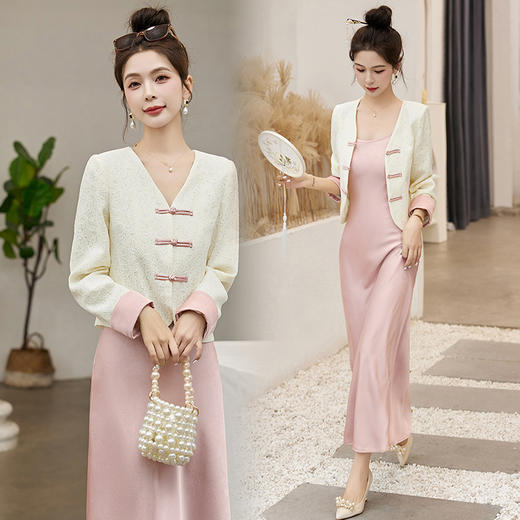 气高雅气质，新中式洋舒适两件套HR-MY8858 商品图2