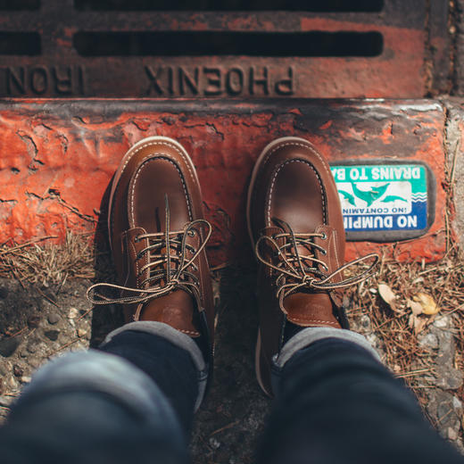 工装优选 复古经典875工装靴中帮皮鞋阿美咔叽疯马皮马丁靴子男款 商品图2