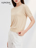 【轻简色系】阿菁娜多色法式温婉时尚毛针织短袖F29C302009 商品缩略图1