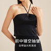 金三塔桑蚕丝缎面抹胸性感修身挂脖吊带bra-in带杯垫免穿文胸抹胸  NZFEB401 商品缩略图1