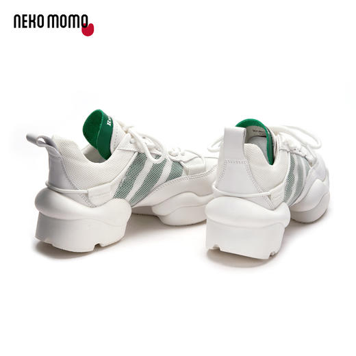 nekomomo2023年夏季新款商场同款牛皮网面透气轻便厚底增高老爹鞋M21AM15401 商品图3