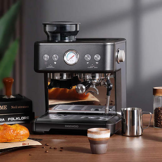 大宇研磨一体式小型半自动咖啡机DY-KF22C
 商品图1