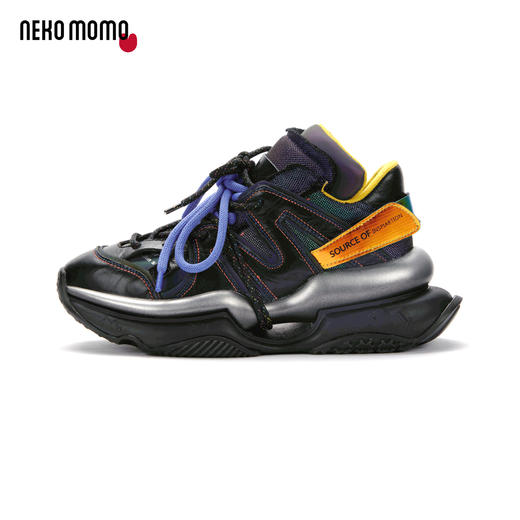 nekomomo2022年秋冬新款商场同款牛皮厚底老爹鞋女运动休闲潮鞋女M20CM32051 商品图3