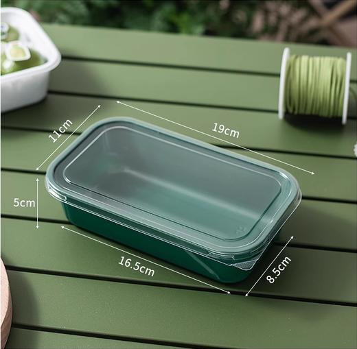 HY1822绿色塑盒 平盖50入 桃酥包装盒青团盒 一次性透明中式糕点蛋糕盒西点麻薯盒 商品图3