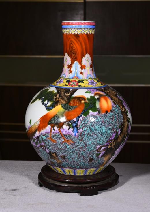 炉钧挂彩紫气东来天球 商品图0