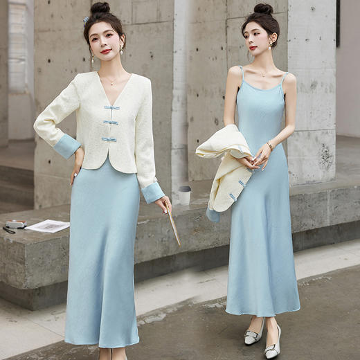 气高雅气质，新中式洋舒适两件套HR-MY8858 商品图1