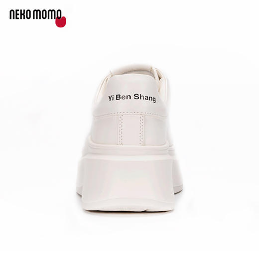 nekomomo2023年春季新款商场同款牛皮超轻厚底休闲板鞋小白鞋女M22CM37341 商品图4