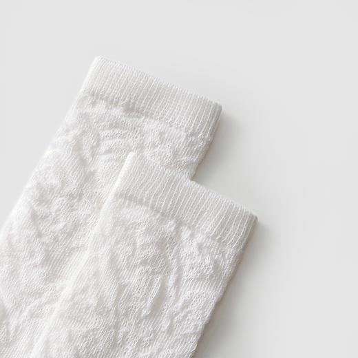 英氏-鞋袜类（春）H4膝下长袜 英氏白 商品图3