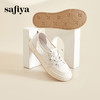 Safiya/索菲娅2024春夏浅口一脚蹬百搭休闲蕾丝网面小白鞋 SF41112107 商品缩略图2