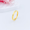 【限时克减150元】足金999 #小红书 #固口戒指 #碎碎冰 (足金999字印)5G黄金实心圈戒(5GJZ00788)（预售产品下单后不退款不退货不换货不补差价） 商品缩略图1