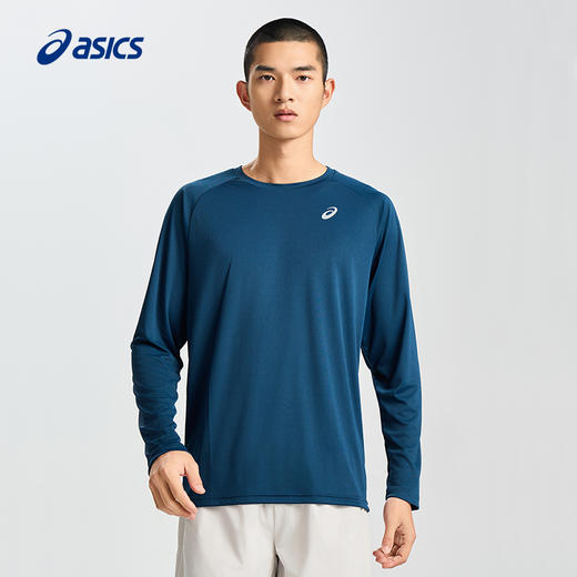 【退仓勿拍】ASICS亚瑟士男式舒适跑步长袖套头圆领时尚透气反光运动T恤2011D047 商品图1