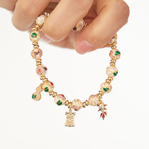 大英博物馆 东方梦境系列 繁花似锦 葫芦掐丝 珐琅手链 时尚百搭 送闺蜜 生日礼物 节庆礼品 商品图3