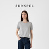 SUNSPEL女士经典款Supima棉短袖中磅New Boy Fit 经典T恤春夏 商品缩略图2