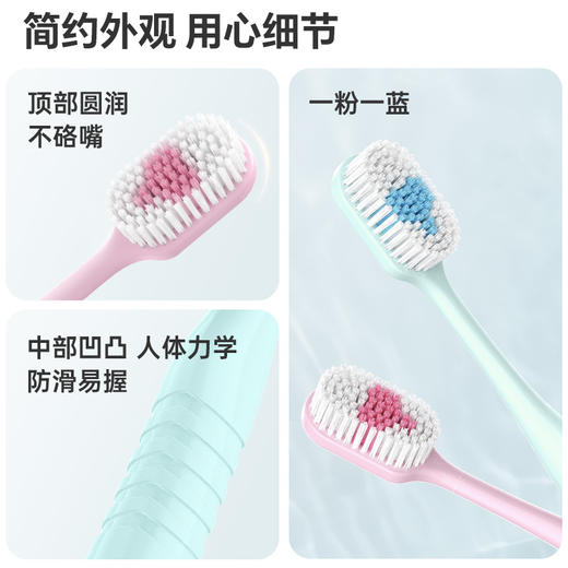 幽螺莎星百孔牙刷软毛成人宽头家庭装家用正品男士女士专用情侣 商品图3