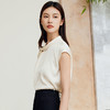 玳莎设计感扭结领真丝小衫女2024夏季新款轻薄透气桑蚕丝小众上衣  EB31103 商品缩略图1