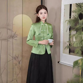 别致优雅新中式，国风改良旗袍设计感小众盘扣上衣GSJ-843