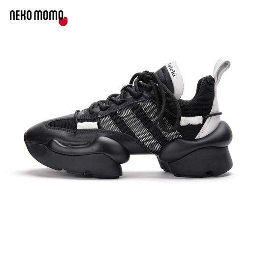 nekomomo2023年夏季新款商场同款牛皮网面透气轻便厚底增高老爹鞋M21AM15401 商品图2