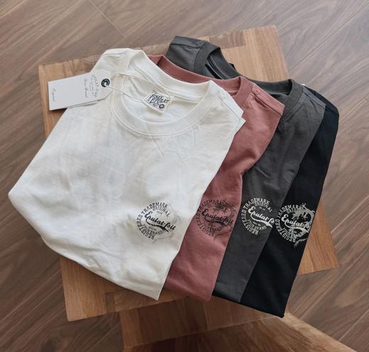100%全棉 复古潮流 个性水洗棉 T恤 商品图0