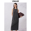 VIMAGE纬漫纪夏季新款时尚通勤无袖显瘦连衣裙V2107723 商品缩略图2