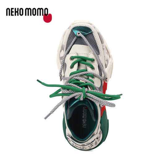 nekomomo2023年夏季新款商场同款牛皮网面厚底休闲运动鞋老爹鞋M22AM11421女 商品图2