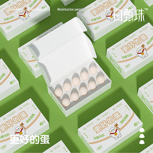 L白甄珠鲜鸡蛋10枚装 商品图2