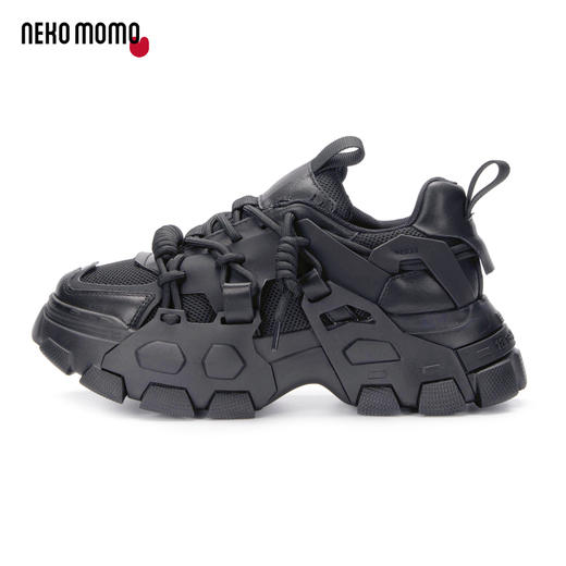 nekomomo2023年春季新款商场同款头层牛皮超轻厚底运动鞋老爹鞋M22CM37241女 商品图2