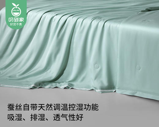 【预售-4月17日配送】佳丽斯沁爽蚕丝夏被（清风蓝）/1件（150*230cm，总重约1.3kg） 商品图6