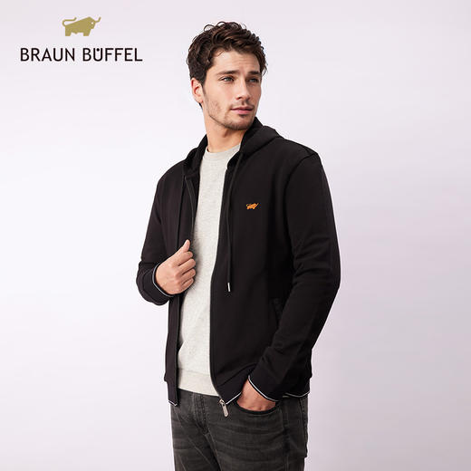 布兰施春夏男士连帽休闲卫衣外套 商品图1