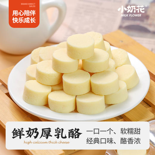 【满口奶香】小奶花 鲜奶厚乳酪 5袋装 原味/蔓越莓味 90g*5 商品图7