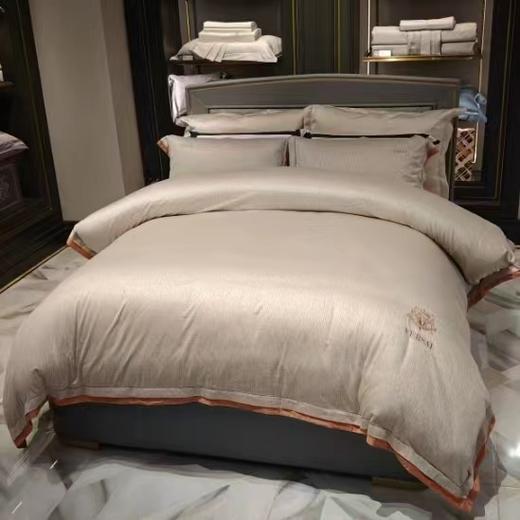 【6F】富安娜床单四件/泰勒斯，单被加大，橙 商品图2