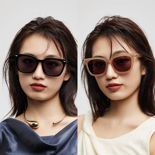 LOOK眼镜 防紫外线复古小方窗墨镜 商品图4