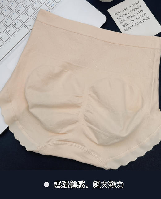 女士莫代尔高腰收腹提臀加棉裆无缝内裤22184/2037/6601/6101/1136/6402 商品图9