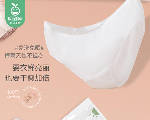 【预售-12月29日配送】多吉美女士纯棉免洗内裤/4条（L码，适合45-55kg） 商品图3
