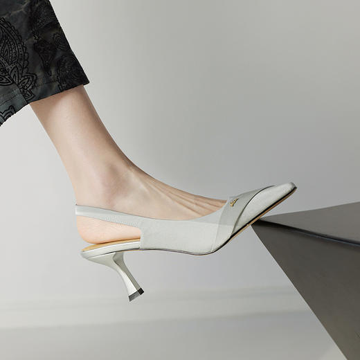 【预售5天】优雅尖头，里外全皮后空高跟鞋HCYYHD&5209 商品图0