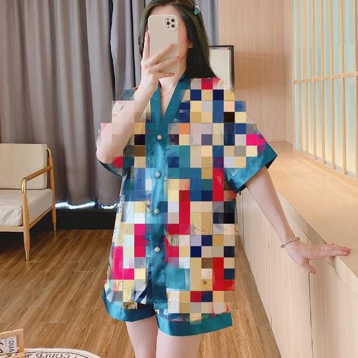 【新款大码睡衣，清凉舒适必备！】睡衣女2024新款夏天冰丝，爆款大码短袖开衫ins家居服，夏日居家不二之选-lm！ 商品图10