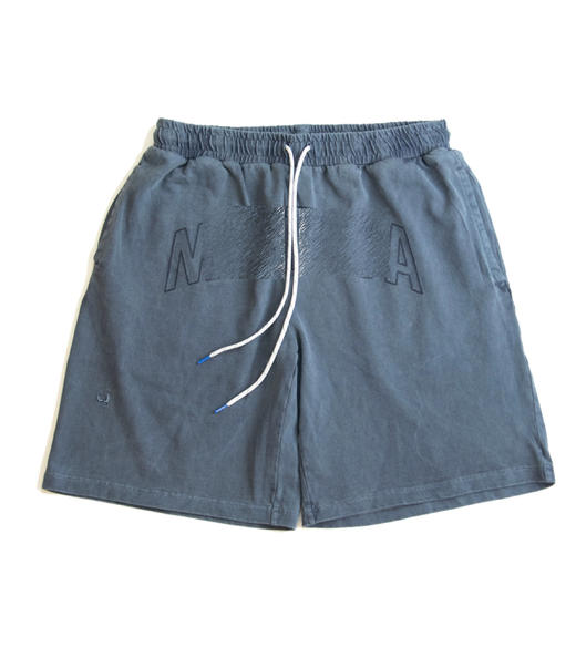 帆船 春夏 纯色刺绣大字母水洗做旧 休闲宽松短裤/中裤/五分裤 男女同款 NT-2689 商品图9