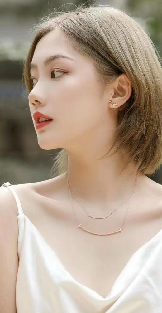 自戴笑脸项链 925银玫瑰包金 商品图9