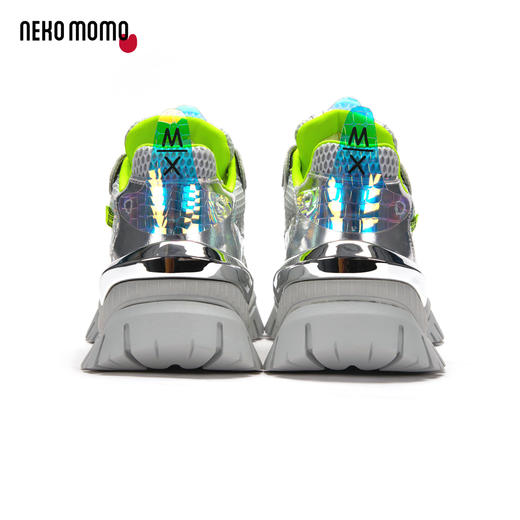 nekomomo2023年夏季新款商场同款牛皮网面松糕超轻厚底老爹鞋女 商品图2