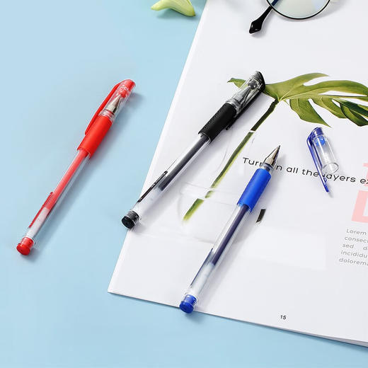 A1软护手拔帽中性笔/12支/盒 商品图0