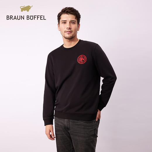 布兰施2024春夏新款轻奢圆领卫衣 商品图0