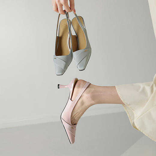 【预售5天】优雅尖头，里外全皮后空高跟鞋HCYYHD&5209 商品图6