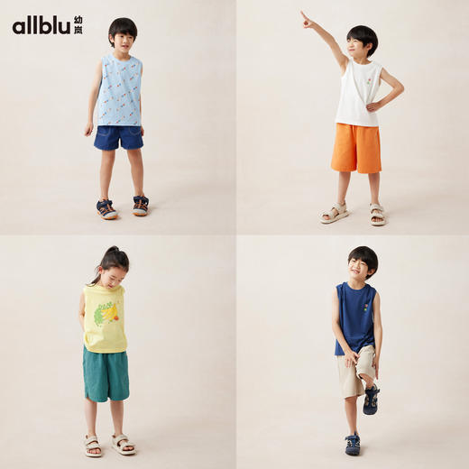 【好友特惠-饮子肆】幼岚「新新棉」背心柔软耐洗不易变形24夏新款儿童背心ZY 商品图2