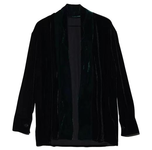 WT33美式复古简约风轻奢夹克男士休闲宽松时尚长袖外套百搭上衣 商品图0